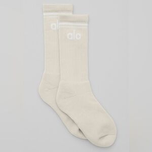 ALO | Throwback Sock In Bone/White